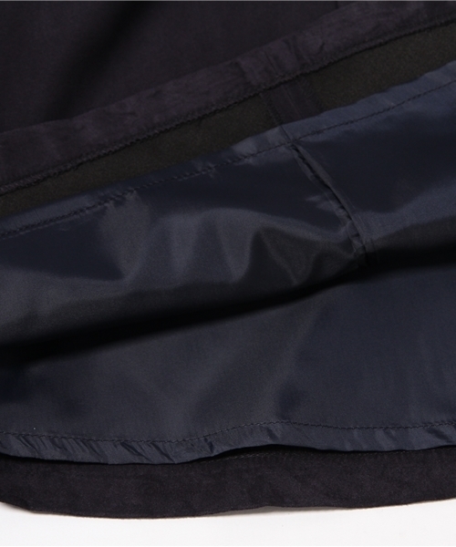 NATURAL BEAUTY BASIC（ナチュラルビューティーベーシック）の「【JJ 11月号掲載】フェイクスエードスカート（スカート・レディース・ダークベージュ/ネイビー・SMALL/MEDIUM/X-SMALL）」の5枚目の写真