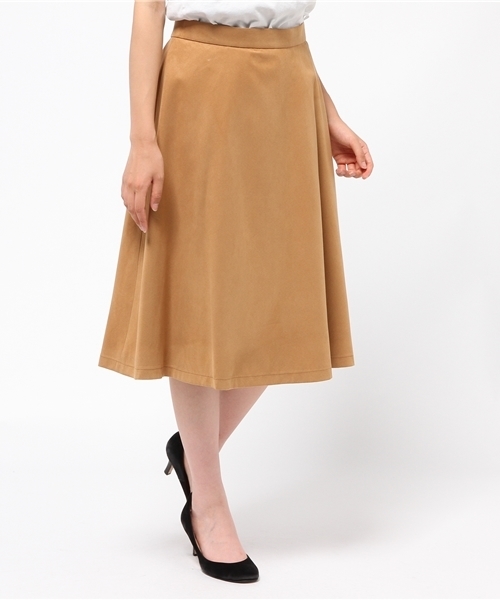 NATURAL BEAUTY BASIC（ナチュラルビューティーベーシック）の「【JJ 11月号掲載】フェイクスエードスカート（スカート・レディース・ダークベージュ/ネイビー・SMALL/MEDIUM/X-SMALL）」の13枚目の写真