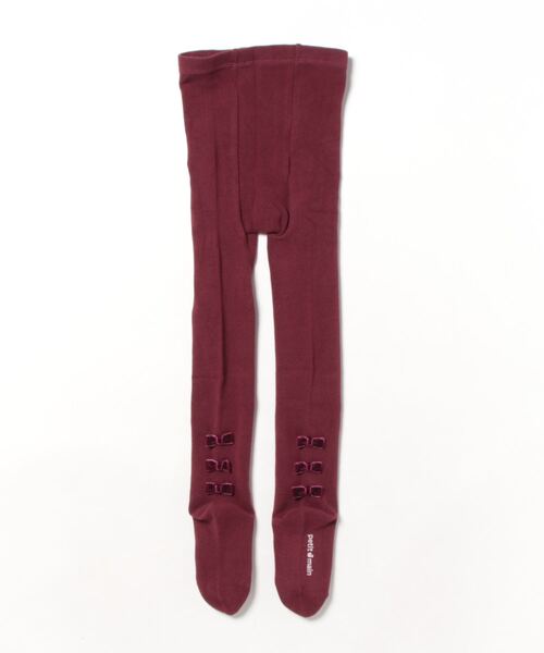 petit main（プティマイン）の「プチリボンタイツ（ソックス/靴下・キッズ・ライトグレー/エンジ/チャコール/アイボリー・120cm/110cm/100cm/130cm/90cm）」の10枚目の写真