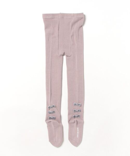 petit main（プティマイン）の「プチリボンタイツ（ソックス/靴下・キッズ・ライトグレー/エンジ/チャコール/アイボリー・120cm/110cm/100cm/130cm/90cm）」の11枚目の写真