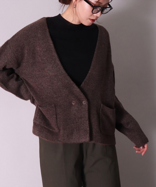【セール】(BD)【ihana】ニット ダブル カーディガン（カーディガン/ボレロ）｜BARNDOOR（バーンドア）