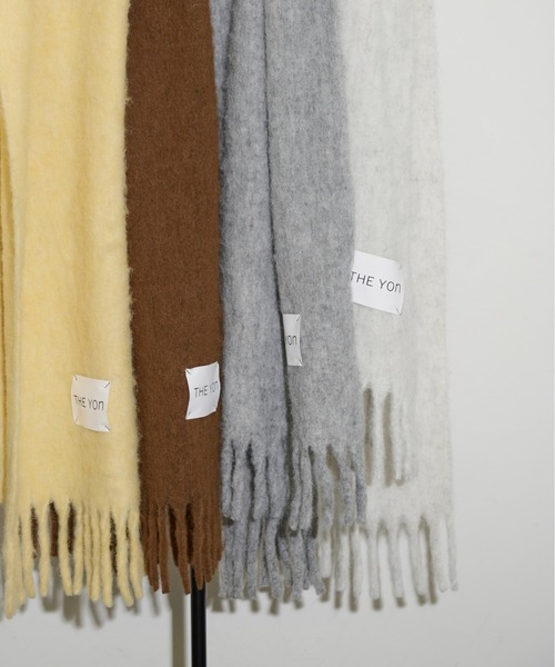 THE YOn（ザヨン）の「ウールミックスボリュームマフラー（マフラー・レディース・グレー/ブラウン/イエロー/ホワイト・FREE）」の6枚目の写真