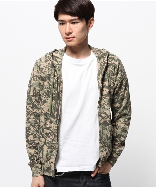 超美品 ヒステリックグラマー カモフラ パーカー フリー HYSTERIC GLAMOUR（ヒステリックグラマー）の「WOW MP CAMO総柄