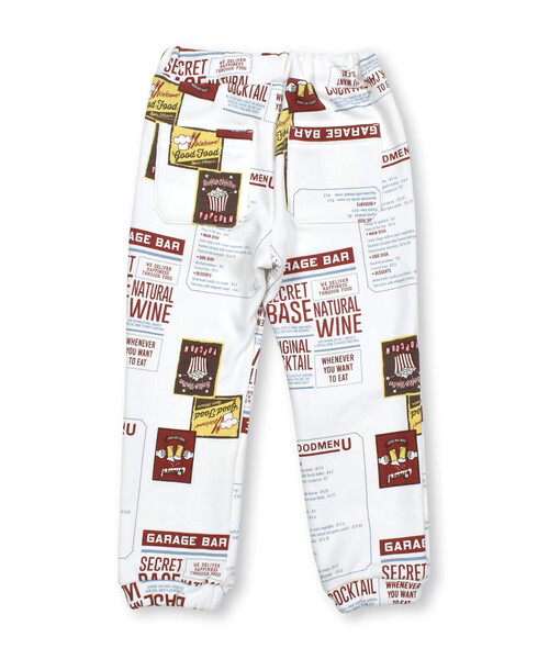 WASK（ワスク）の「メニュー柄エステル裏起毛パンツ(100～160cm)（スウェットパンツ・キッズ・ブルー系その他2/ホワイト系その他・120cm/110cm/140cm/160cm/150cm/130cm/100cm）」の6枚目の写真