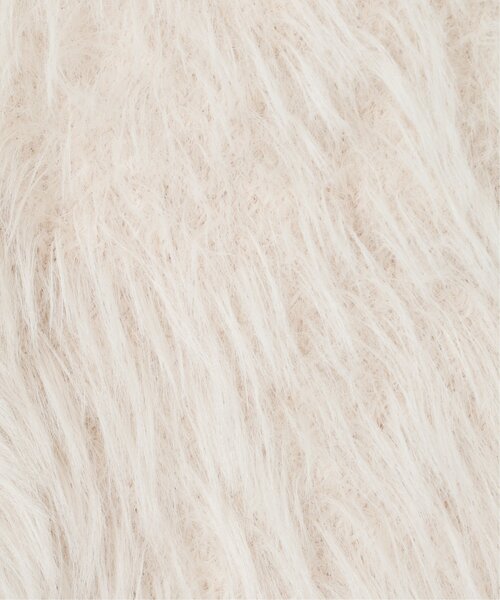 notch.（ノッチ）の「リバジャガードフェザーカーディガン（カーディガン/ボレロ・レディース・ライトグレー/オフホワイト/チャコールグレー・M）」の10枚目の写真