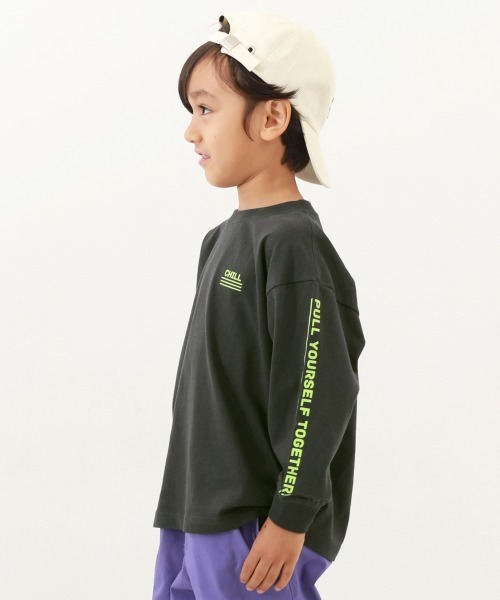 devirock(デビロック)の「デビラボ BIGシルエット プリント袖リブ 長袖Tシャツ(Tシャツ/カットソー・キッズ・その他7/その他3/その他8/その他12/その他11/その他1/その他16/その他15/その他2/その他9/その他4/その他5/その他6/その他10/その他14/その他13・140cm/110cm/100cm/130cm/150cm/90cm/80cm/160cm/120cm)」の1枚目の写真