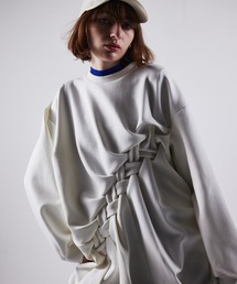 AULA | 【AULA】スモッキングプルオーバー(スウェット)