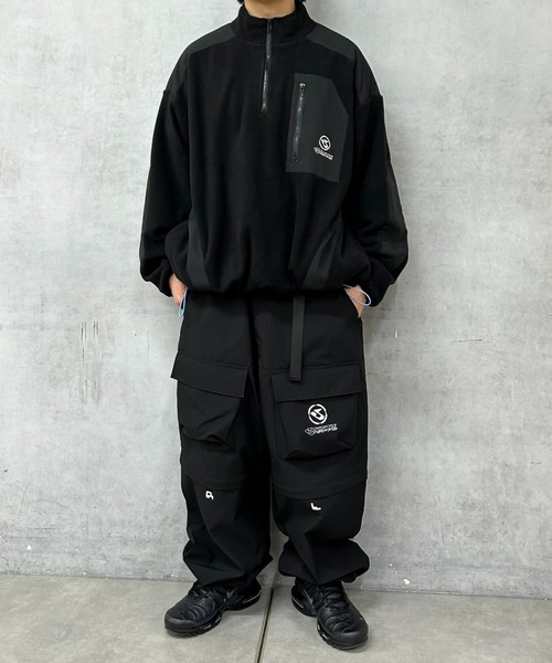 WHO'S WHO gallery(フーズフーギャラリー)の「KOOKY'N BRONX リムーバブルカーゴパンツ(カーゴパンツ・メンズ・ブラック/グレー/チャコールグレー・FREE)」の6枚目の写真