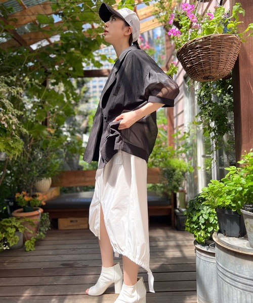 AVIE(アビィ)の「ダンガリーオーバーサイズジャケット(テーラードジャケット・レディース・インディゴブルー/ブラック・38)」の20枚目の写真