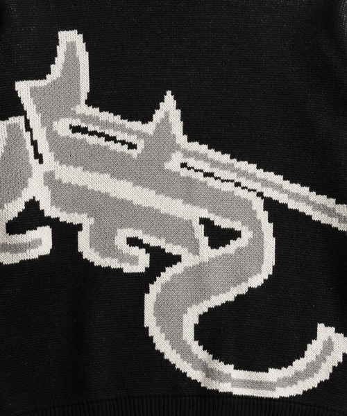 FTW(エフティダブリュー)の「PATTERN KNIT SWEATER(ニット/セーター・メンズ・ブラック/ブラック系その他/ブラウン・LARGE/MEDIUM)」の7枚目の写真