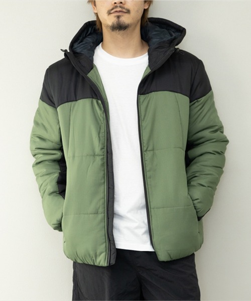 STYLEBLOCK（スタイルブロック）の「デュスポ中綿切替ブルゾン（ダウンジャケット/コート・メンズ・レッド/カーキ/ネイビー/ベージュ/チャコール/イエロー・M/L）」の4枚目の写真