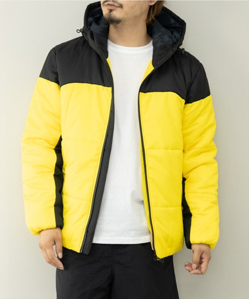 STYLEBLOCK（スタイルブロック）の「デュスポ中綿切替ブルゾン（ダウンジャケット/コート・メンズ・レッド/カーキ/ネイビー/ベージュ/チャコール/イエロー・M/L）」の6枚目の写真