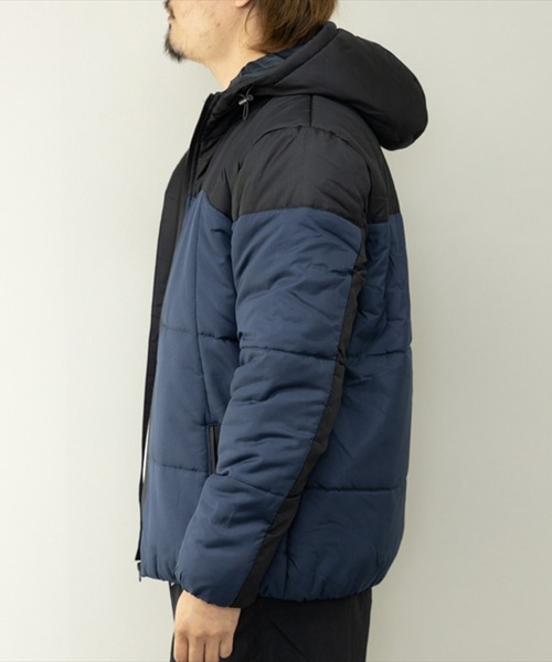 STYLEBLOCK（スタイルブロック）の「デュスポ中綿切替ブルゾン（ダウンジャケット/コート・メンズ・レッド/カーキ/ネイビー/ベージュ/チャコール/イエロー・M/L）」の14枚目の写真