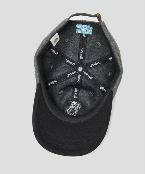 Design Tshirts Store graniph（デザイン　ティーシャツ　ストア　グラニフ）の「FRUIT OF THE LOOM× graniph LAMCHP SWEAT CAP（キャップ・メンズ・チャコール・FREE）」の3枚目の写真