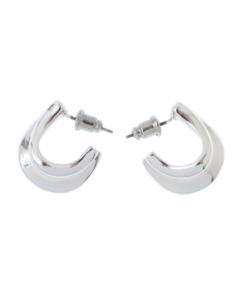 CLANE（クラネ）の「RIDGE MINI HOOP PIERCE（ピアス（両耳用）・レディース・ゴールド/シルバー・FREE）」の9枚目の写真