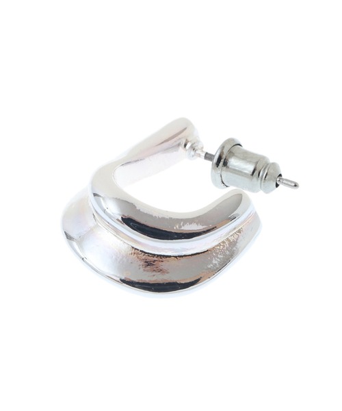 CLANE（クラネ）の「RIDGE MINI HOOP PIERCE（ピアス（両耳用）・レディース・ゴールド/シルバー・FREE）」の11枚目の写真