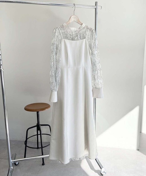 one after another NICE CLAUP(ワンアフターアナザーナイスクラップ)の「【occasion dress】前後2WAY/2枚セットチュールワンピース(ドレス・レディース・サックスブルー/ブラック/アイボリー・FREE)」の11枚目の写真