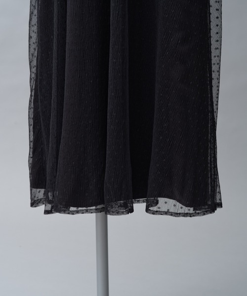 one after another NICE CLAUP(ワンアフターアナザーナイスクラップ)の「【occasion dress】前後2WAY/2枚セットチュールワンピース(ドレス・レディース・サックスブルー/ブラック/アイボリー・FREE)」の20枚目の写真