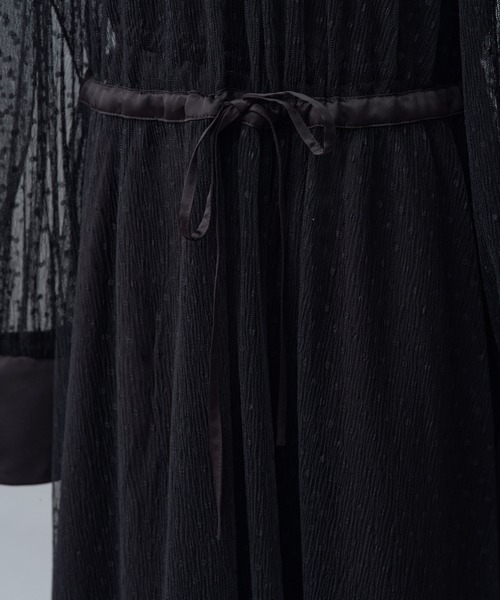 one after another NICE CLAUP(ワンアフターアナザーナイスクラップ)の「【occasion dress】前後2WAY/2枚セットチュールワンピース(ドレス・レディース・サックスブルー/ブラック/アイボリー・FREE)」の21枚目の写真