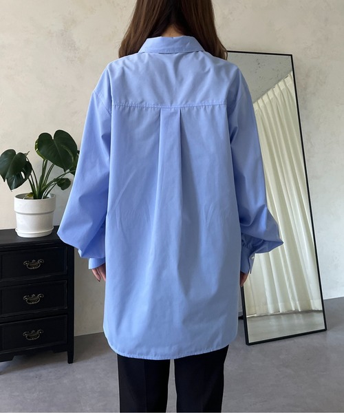 prose verse（プロズヴェール）の「ボリュームスリーブパールボタンシャツ（シャツ/ブラウス・レディース・ピンク/オフホワイト/ブルー・MEDIUM）」の17枚目の写真