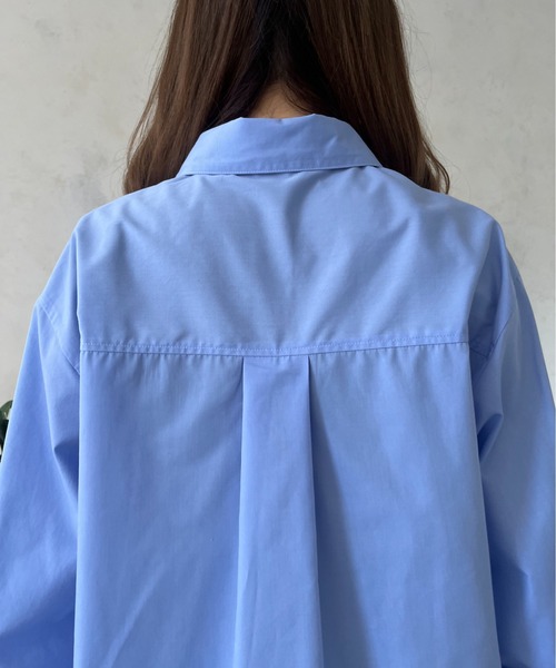 prose verse（プロズヴェール）の「ボリュームスリーブパールボタンシャツ（シャツ/ブラウス・レディース・ピンク/オフホワイト/ブルー・MEDIUM）」の18枚目の写真