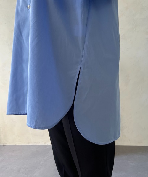 prose verse（プロズヴェール）の「ボリュームスリーブパールボタンシャツ（シャツ/ブラウス・レディース・ピンク/オフホワイト/ブルー・MEDIUM）」の22枚目の写真