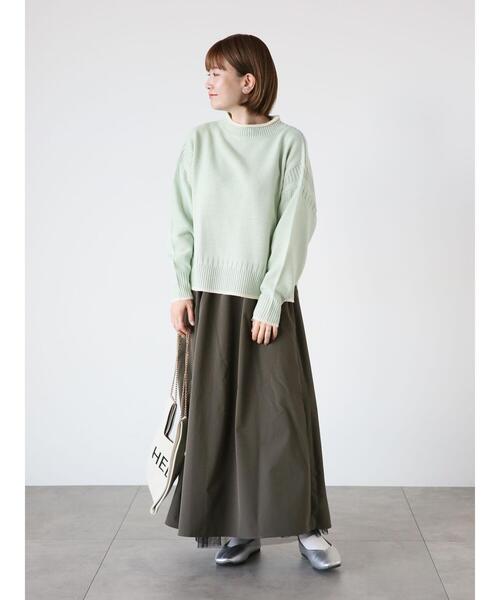 Lugnoncure（ルノンキュール）の「リバーシブルチュールスカート（スカート・レディース・グレー/カーキ/ブラック・F）」の15枚目の写真