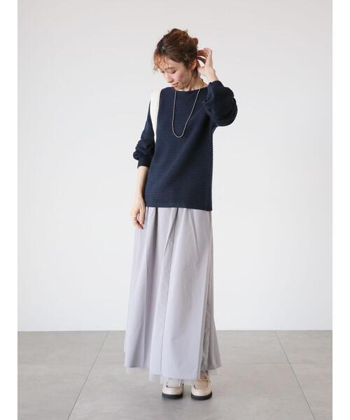 Lugnoncure（ルノンキュール）の「リバーシブルチュールスカート（スカート・レディース・グレー/カーキ/ブラック・F）」の18枚目の写真