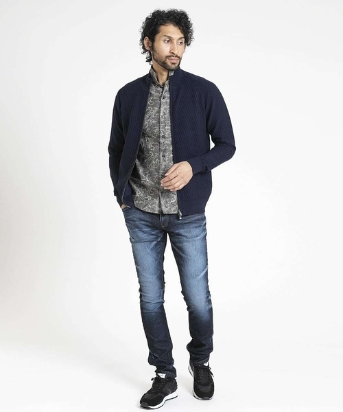 MICHEL KLEIN HOMME   （ミッシェルクランオム）の「【2024年モデル】《日本製》ブルーオーシャンデニムパンツ（デニムパンツ・メンズ・ネイビー・MEDIUM/LARGE/X-LARGE）」の2枚目の写真