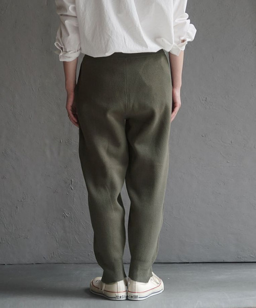 AIR COTTON ダブルジャガード リブ切り替えパンツ（その他パンツ）｜apartment department（アパートメントデパートメント）
