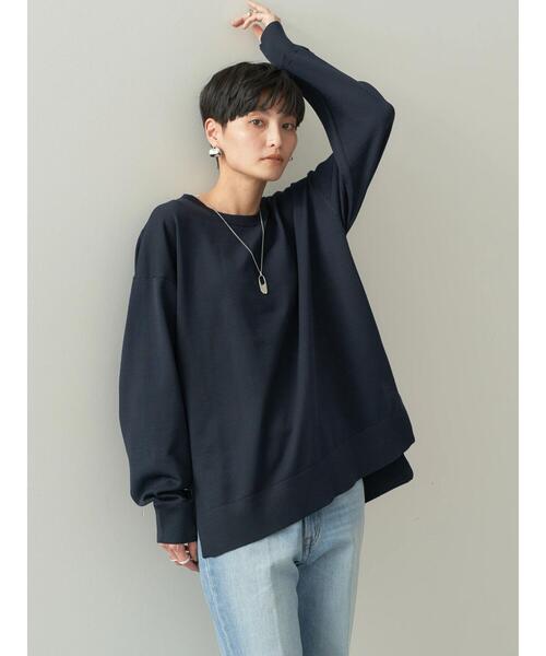 セール】エコカルットサイドスリットチュニック<エコ・軽い・ニット