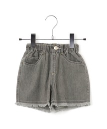MAKE YOUR DAY | フリンジデニムショートパンツ■80～140cm(デニムパンツ)