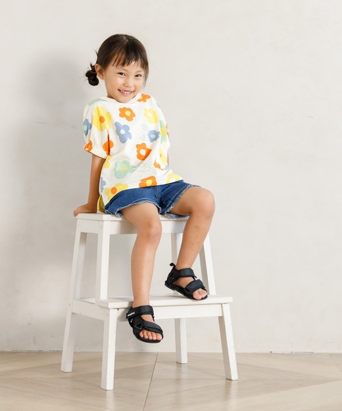 MAKE YOUR DAY（メイクユアデイ）の「フリンジデニムショートパンツ■80～140cm（デニムパンツ・キッズ・ブルー/サックスブルー/ブラック・120/140/130/110/80/90/100）」の9枚目の写真