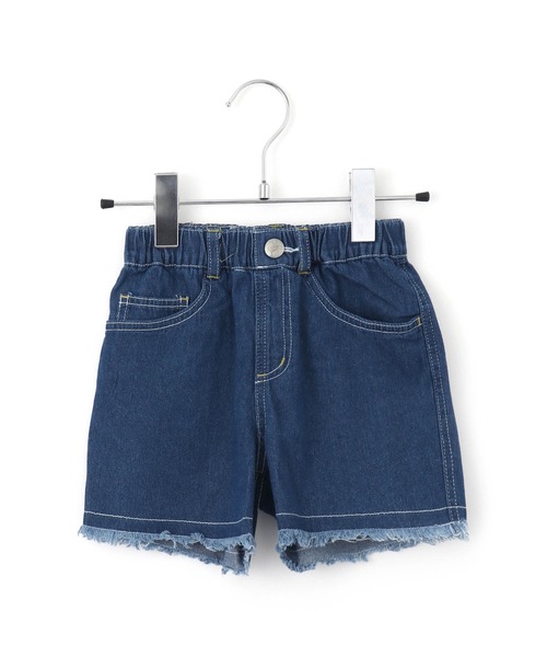MAKE YOUR DAY（メイクユアデイ）の「フリンジデニムショートパンツ■80～140cm（デニムパンツ・キッズ・ブルー/サックスブルー/ブラック・120/140/130/110/80/90/100）」の13枚目の写真
