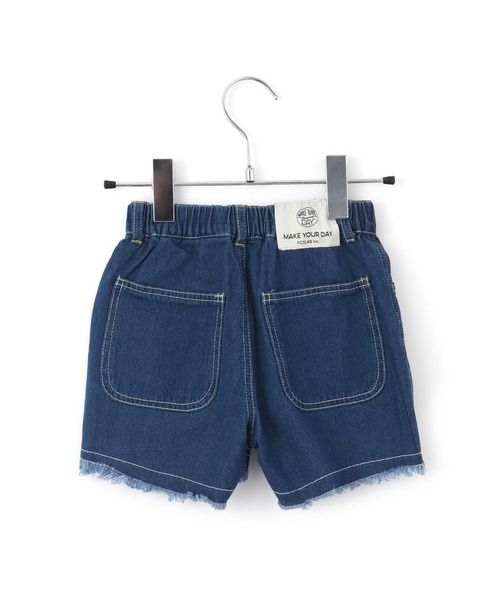 MAKE YOUR DAY（メイクユアデイ）の「フリンジデニムショートパンツ■80～140cm（デニムパンツ・キッズ・ブルー/サックスブルー/ブラック・120/140/130/110/80/90/100）」の14枚目の写真