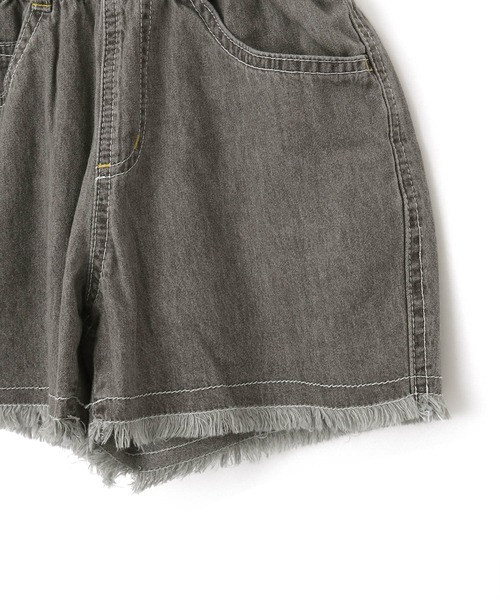 MAKE YOUR DAY（メイクユアデイ）の「フリンジデニムショートパンツ■80～140cm（デニムパンツ・キッズ・ブルー/サックスブルー/ブラック・120/140/130/110/80/90/100）」の18枚目の写真