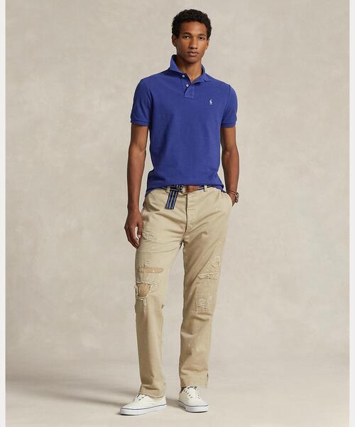 POLO RALPH LAUREN（ポロ ラルフ ローレン）の「カスタム スリム フィット メッシュ ポロシャツ（ポロシャツ・メンズ・ブルー・L/M/S/XL/XS/XXL）」の3枚目の写真