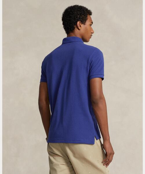 POLO RALPH LAUREN（ポロ ラルフ ローレン）の「カスタム スリム フィット メッシュ ポロシャツ（ポロシャツ・メンズ・ブルー・L/M/S/XL/XS/XXL）」の4枚目の写真