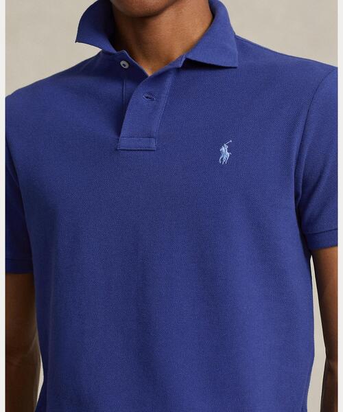 POLO RALPH LAUREN（ポロ ラルフ ローレン）の「カスタム スリム フィット メッシュ ポロシャツ（ポロシャツ・メンズ・ブルー・L/M/S/XL/XS/XXL）」の5枚目の写真