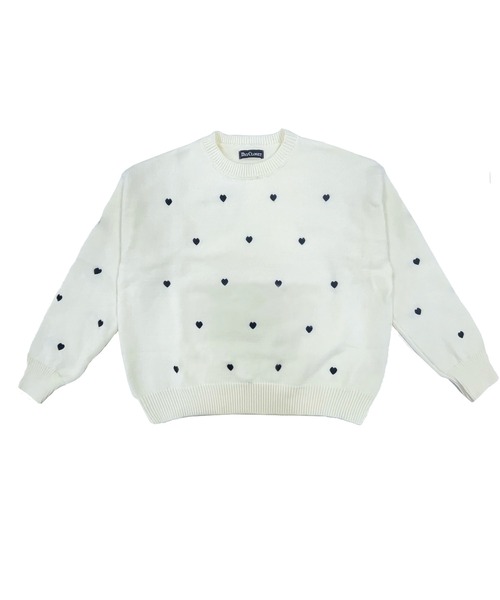 DAY CLOSET（デイ クローゼット）の「レディース 長袖恋する小粒ハートニットセーター（ニット/セーター・レディース・グレー/オフホワイト/ピンク・FREE）」の10枚目の写真