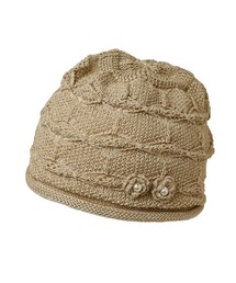 14+（イチヨンプラス）の「COOL MAX花付ワッチ（ニットキャップ/ビーニー）」