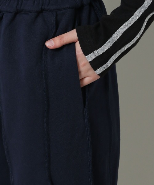 3.3 Field Trip （3.3フィールドトリップ）の「3.3 Field Trip／ステッチラインスウェットパンツ（ウラケ）（スウェットパンツ・レディース・ライトグレー/ネイビー/チャコール・FREE）」の19枚目の写真