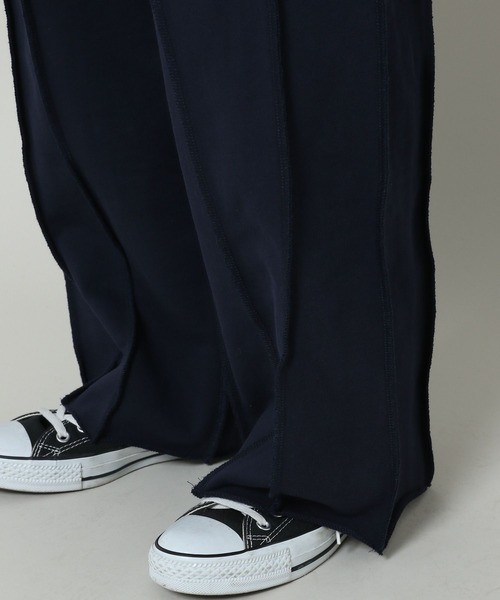 3.3 Field Trip （3.3フィールドトリップ）の「3.3 Field Trip／ステッチラインスウェットパンツ（ウラケ）（スウェットパンツ・レディース・ライトグレー/ネイビー/チャコール・FREE）」の9枚目の写真