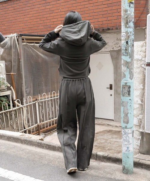 3.3 Field Trip （3.3フィールドトリップ）の「3.3 Field Trip／ステッチラインスウェットパンツ（ウラケ）（スウェットパンツ・レディース・ライトグレー/ネイビー/チャコール・FREE）」の5枚目の写真