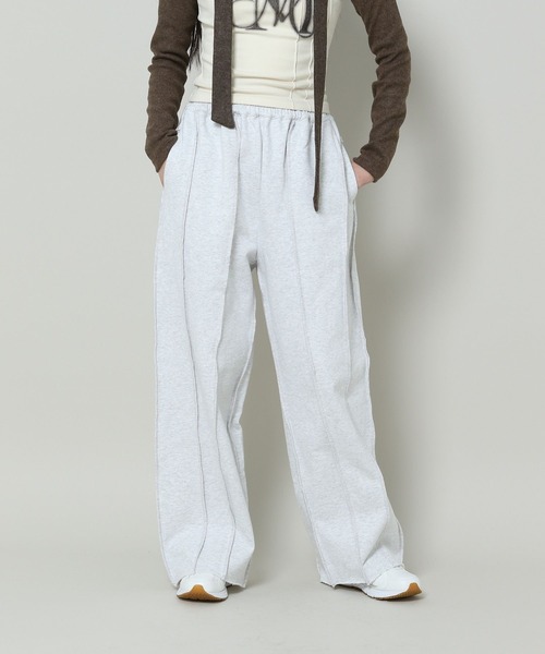 3.3 Field Trip （3.3フィールドトリップ）の「3.3 Field Trip／ステッチラインスウェットパンツ（ウラケ）（スウェットパンツ・レディース・ライトグレー/ネイビー/チャコール・FREE）」の20枚目の写真