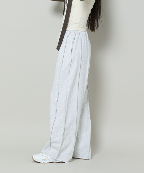 3.3 Field Trip （3.3フィールドトリップ）の「3.3 Field Trip／ステッチラインスウェットパンツ（ウラケ）（スウェットパンツ・レディース・ライトグレー/ネイビー/チャコール・FREE）」の22枚目の写真