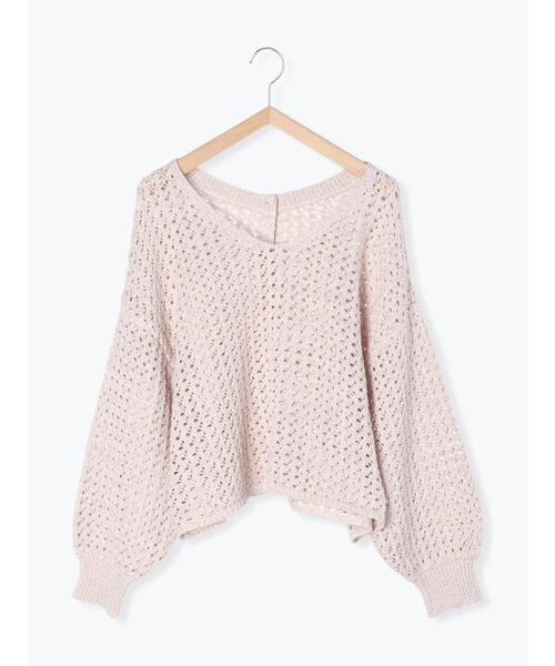 Samansa Mos2（サマンサ モスモス）の「カラーテープヤーン前後2WAYボレロ（カーディガン/ボレロ・レディース・ブラック/ベージュ/イエロー/ラベンダー・F）」の14枚目の写真