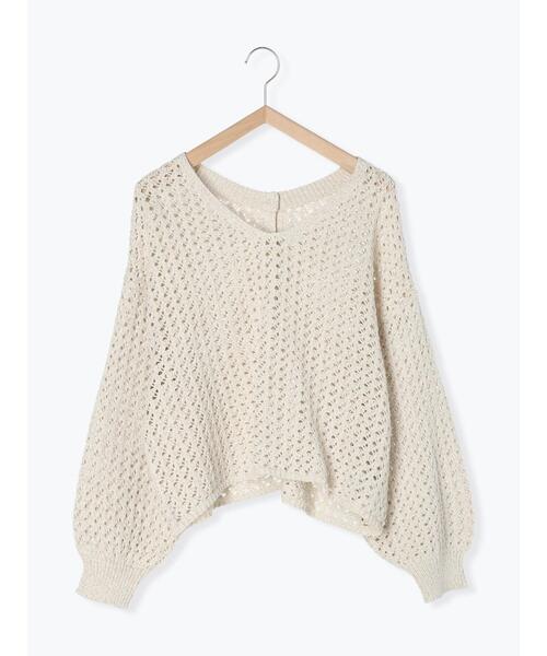 Samansa Mos2（サマンサ モスモス）の「カラーテープヤーン前後2WAYボレロ（カーディガン/ボレロ・レディース・ブラック/ベージュ/イエロー/ラベンダー・F）」の15枚目の写真