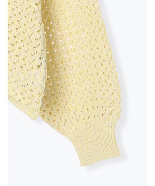 Samansa Mos2（サマンサ モスモス）の「カラーテープヤーン前後2WAYボレロ（カーディガン/ボレロ・レディース・ブラック/ベージュ/イエロー/ラベンダー・F）」の19枚目の写真