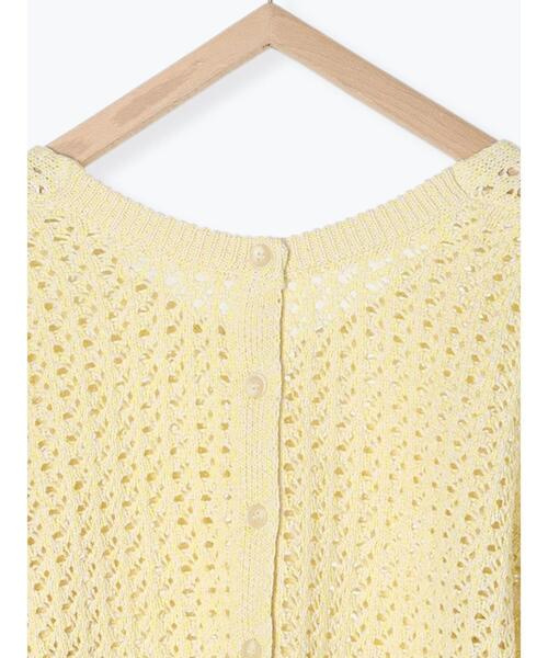 Samansa Mos2（サマンサ モスモス）の「カラーテープヤーン前後2WAYボレロ（カーディガン/ボレロ・レディース・ブラック/ベージュ/イエロー/ラベンダー・F）」の21枚目の写真